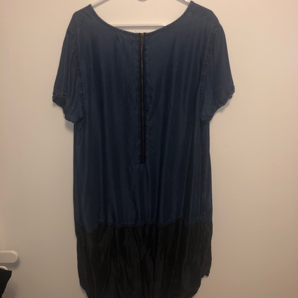 Denim Block Dress